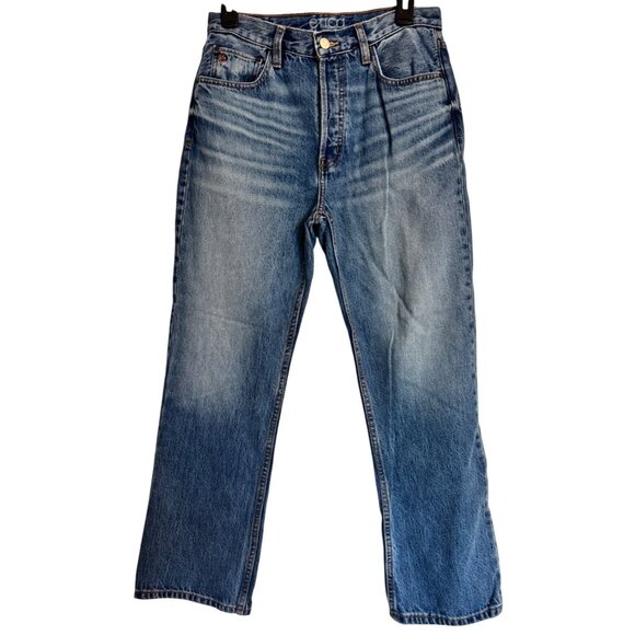 Etica Josie High Rise Cropped Jeans Size 27 NWT Canyon Blue $238 - Picture 7 of 8